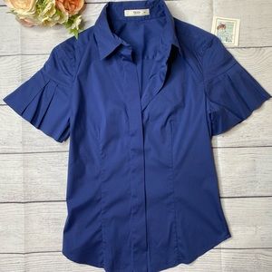 Prada Ruffle Sleeve Blouse